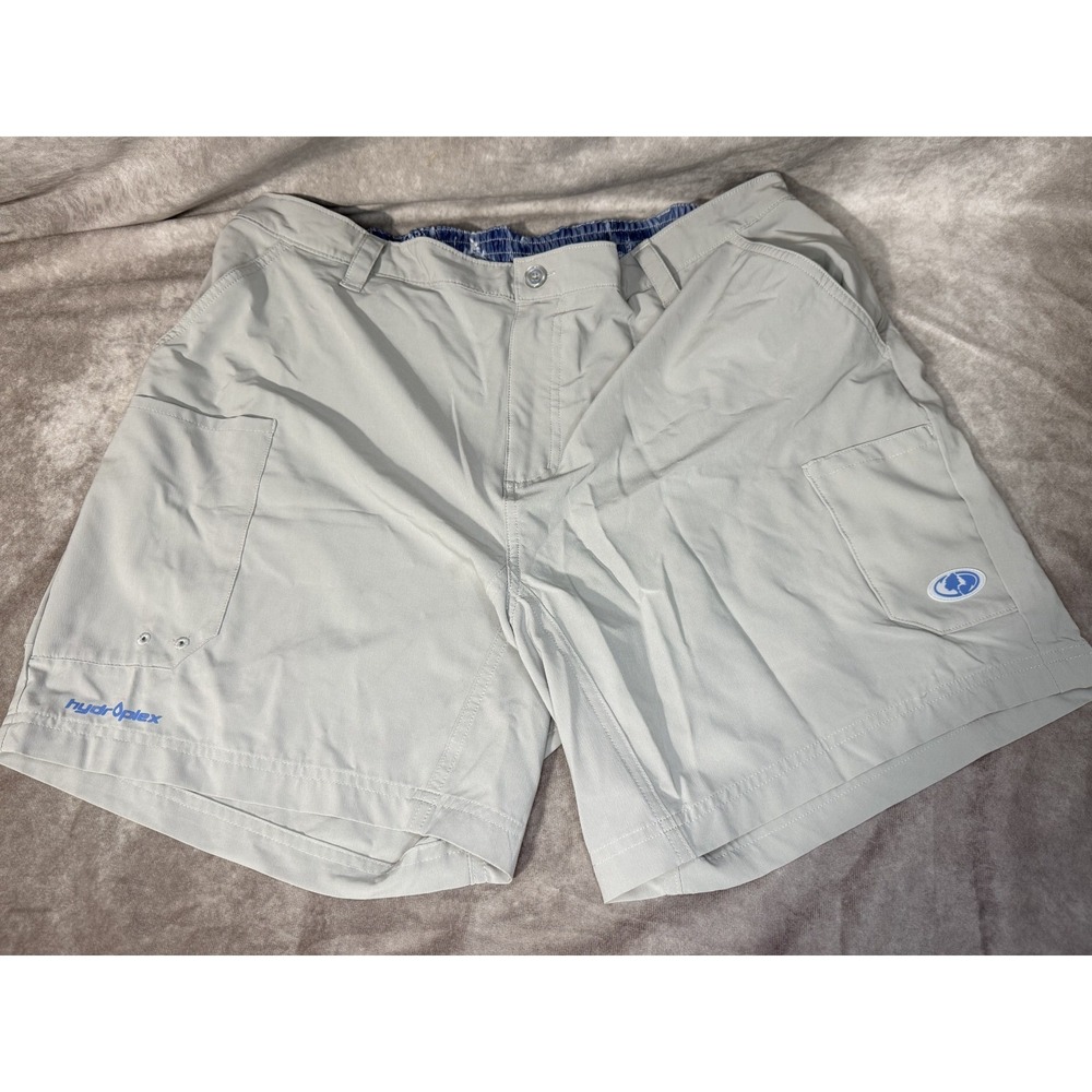 Mossy Oak Hydroplex Men's Athletic Fishing‎ Shorts Size XXL Slate Outdoor Summer